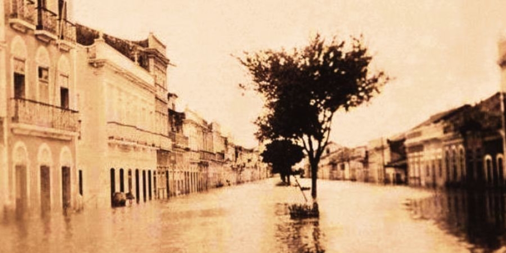Enchente do Rio Jaguaribe. Aracati-CE. 1924.