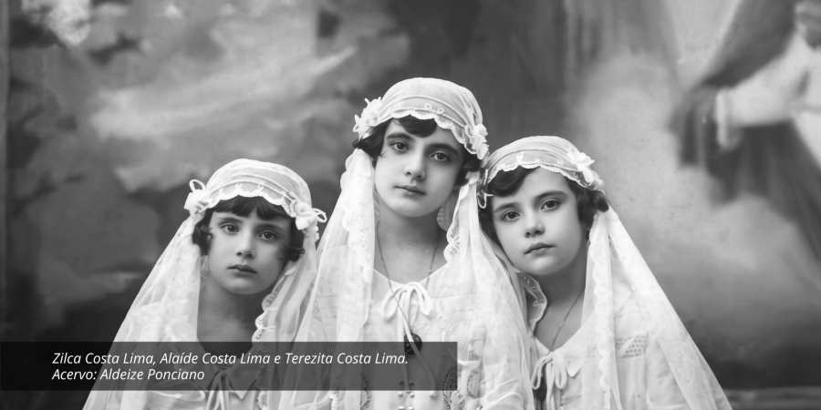 Zilca Costa Lima, Alaíde Costa Lima e Terezita Costa Lima. Acervo: Aldeize Ponciano